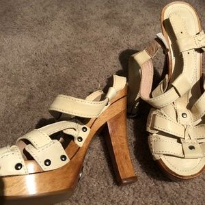 Frye Platform Wooden Heels